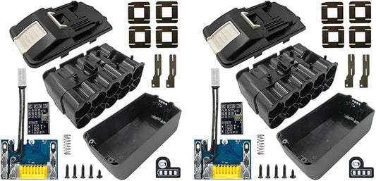 2X BL1830 10 x 21700 Battery Case PCB Charging Protection Circuit Board Shell Box BL1860 for 18V 3.0Ah House