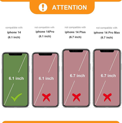 Bocasal Crossbody Wallet Case for iPhone 14, RFID Blocking PU Leather Zipper Handbag Purse Flip Cover, Kickstand Folio Case with Card Slots Holder Wrist Strap Lanyard 5G 6.1 Inch (Mint Green)