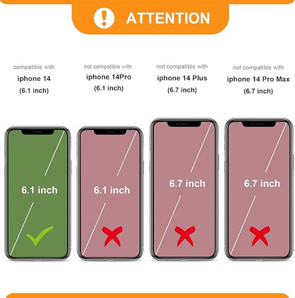 Bocasal Crossbody Wallet Case for iPhone 14, RFID Blocking PU Leather Zipper Handbag Purse Flip Cover, Kickstand Folio Case with Card Slots Holder Wrist Strap Lanyard 5G 6.1 Inch (Blue)