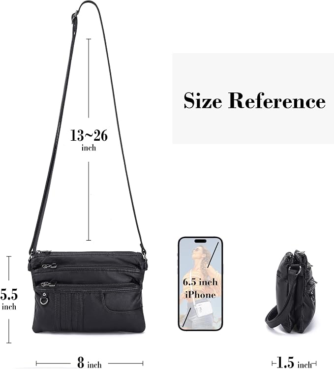 MINICAT Multiple Pockets Small Crossbody Purse Cell Phone Purse Shoulder Bags for Women Cross Body Bag for Woman