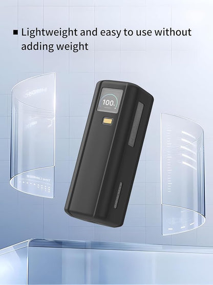 Case for Xiaomi 212W HyperCharge P03MI Power Bank 25000 mAh, Soft Silicone Protective Portable Scratch Shock Resistant with Lanyard，Black