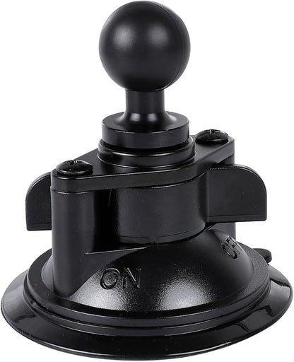 Suction Cup Base Mount with 25mm/1" Ball,Compatible with RAM Mounts and Other B Size Double Ball Socket Arm