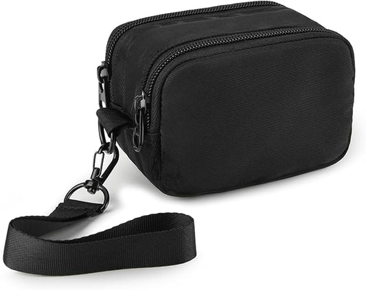 Travel Carrying Case for Anker MagGo Power Bank, Magnetic Portable Charger Protective Case Cover Storage Bag with Two-Layer Pockets for Charging Cable, Adapter and Accessories Black