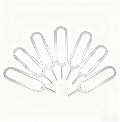 4 Pcs SIM Card Removal Openning Tool Tray Eject Pins Needle Opener Ejector Compatible with All iPhone Apple iPad HTC Samsung Galaxy Cell Phone Smartphone Watchchain Link Remover (Style B)