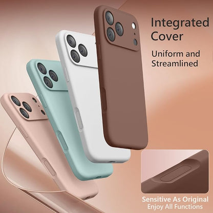 FireNova Magnetic for iPhone 17 Pro Case, Compatible with MagSafe, [Integrated Silicone Camera Control Button] [Camera Protection] Anti-Scratch Microfiber Lining Phone Case, 6.3", Light Brown