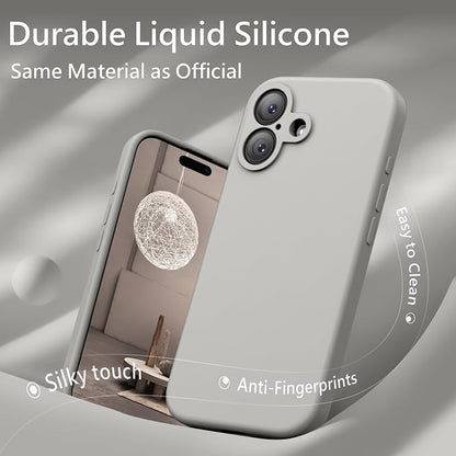 FireNova Magnetic for iPhone 17 Case, Compatible with MagSafe, [Integrated Silicone Camera Control Button] [Camera Protection] Anti-Scratch Microfiber Lining Phone Case, 6.3", Natural Titanium