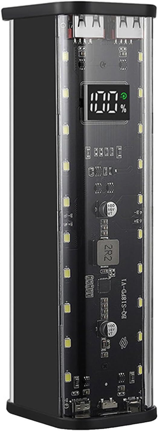 Portable 8x18650 Battery Storage Box Power Sources Box with Quickly Charging MultiProtection Features