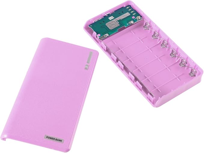USB 6X 18650 External Backup Battery Charger Box for Case for Portable Charger Box