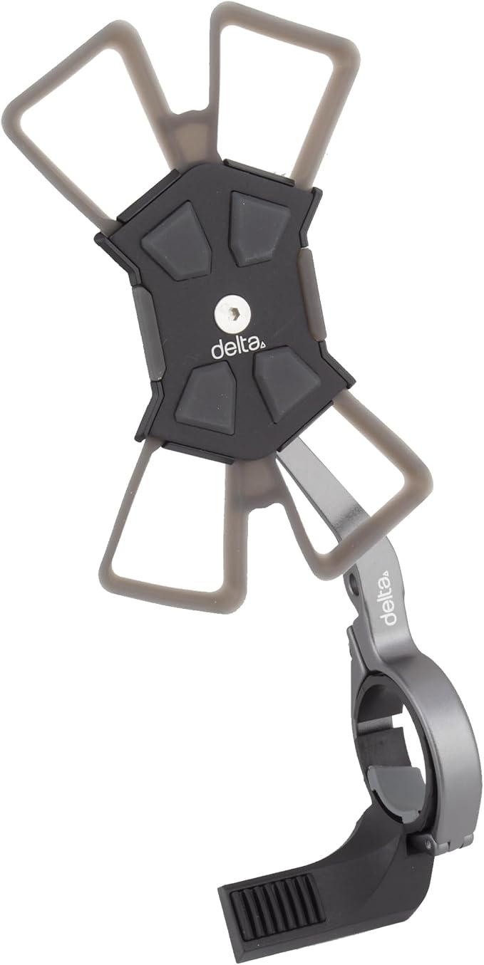 Delta Bike Phone Mount Cycle - Xmount Bicycle Phone Holder Adjusts to Any Handlebar & Fits Any Phone or iPhone - Easily Accessible Bike Accessories for Adult Bikes