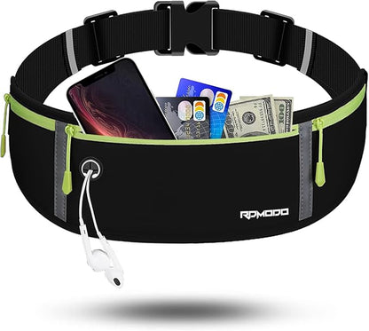 Fanny Packs for Women Men, Running Belt Waist Bag, Waterproof Running Phone Holder Slim Plus Size Adjustable Money Belt Running Pouch for iPhone 16 15 14 13 12 Pro Max Xr SE Samsung Galaxy Note