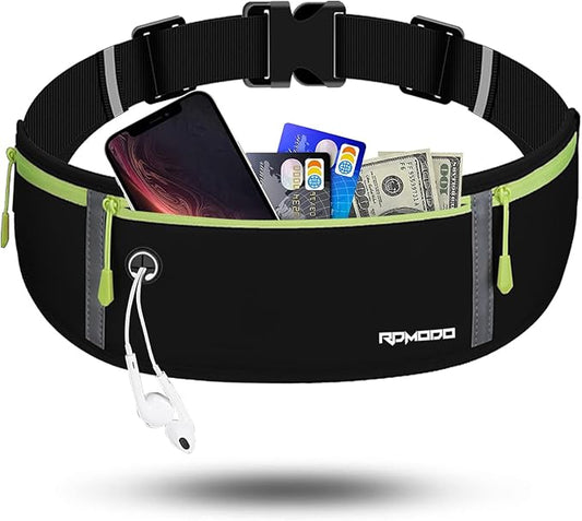 Fanny Packs for Women Men, Running Belt Waist Bag, Waterproof Running Phone Holder Slim Plus Size Adjustable Money Belt Running Pouch for iPhone 16 15 14 13 12 Pro Max Xr SE Samsung Galaxy Note