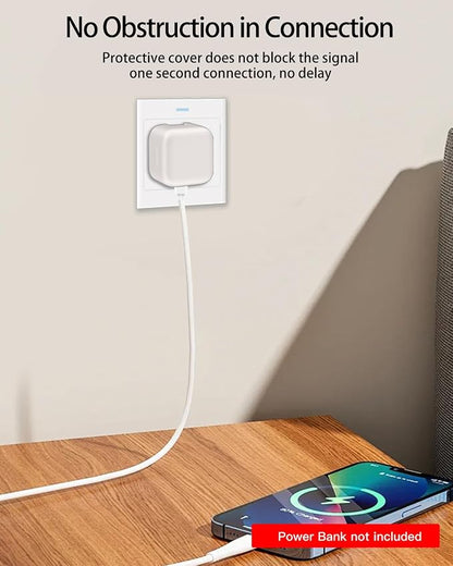 Silicone Case for Apple 40W Dynamic Power Adapter,Soft Silicone Protective Cover for Dynamic Power Adapter,Shockproof,Fall-Resistant,Grey