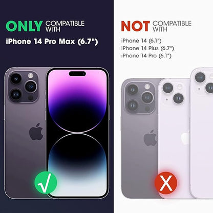 Battery Case for iPhone 14 Pro Max,Upgraded 10800mAh Rechargeable Portable Protective Extended Charger Case Wireless Charging Compatible with iPhone 14 Pro Max (6.7 inch) Charging Cover& Carplay-Black