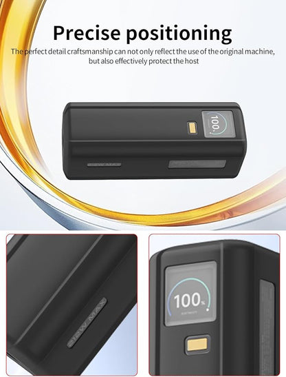 Case for Xiaomi 212W HyperCharge P03MI Power Bank 25000 mAh, Soft Silicone Protective Portable Scratch Shock Resistant with Lanyard，Black