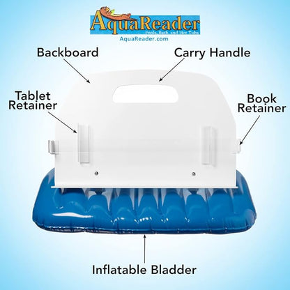 Floating Book/Tablet Caddy for Bath, Pool, and Hot Tub (Blue)