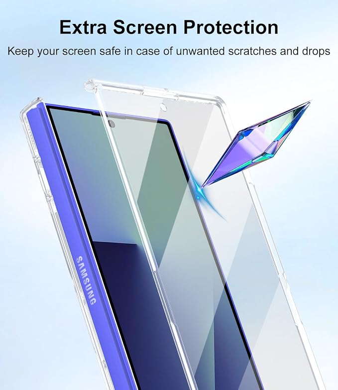 Btscase for Samsung Galaxy Z Fold 7 Case,Built in Front Screen Protector,Gold Glitter Marble Pattern Hard PC Slim Shockproof Full Body Drop Protective Case for Galaxy Z Fold 7 5G, Clear