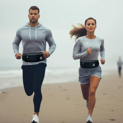 Slim Running Belt Fanny Packs for Women Men, Phone Holder for Running Hiking