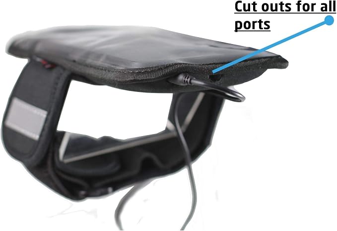 Navitech Black Running/Jogging/Cycling Water Resistant Sports Armband Compatible with The Samsung Galaxy A70