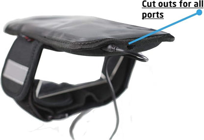 Navitech Black Running/Jogging/Cycling Water Resistant Sports Armband Compatible with The Samsung Galaxy A70