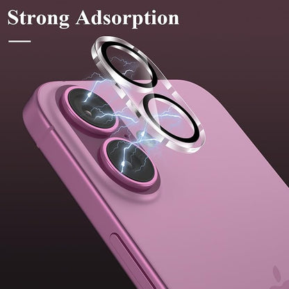 YWXTW [5 Pack Designed for iPhone 16 Camera Lens Protector, for iPhone 16 Plus Camera Lens Protector, Night Shooting Mode, Anti Scratch HD Clear 9H Hardness Tempered Glass