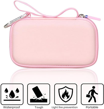 Portable Bank Charger Case for charmast for citicr for VRURC for OHOVIV Fast Charging Battery Protective Case(Pink)