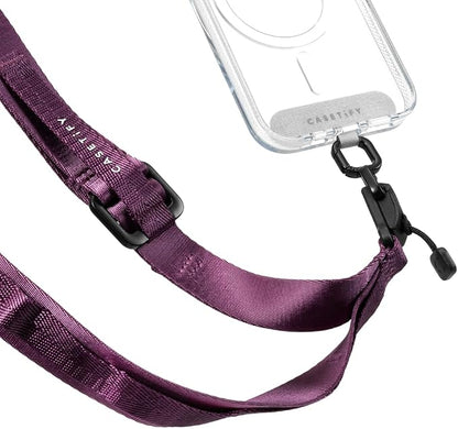 CASETiFY Fidlock Snappy Cross-body Strap - Black/Mulberry