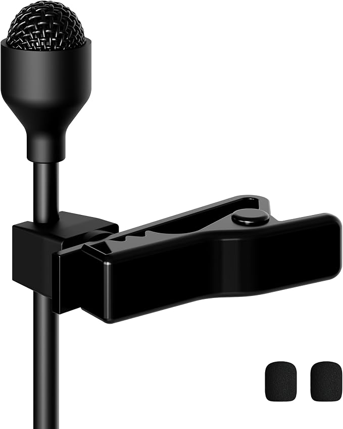J K Pro Lavalier Lapel Microphone MIC-J 044 Compatible with Sennheiser Wireless Transmitter - Omnidirectional Condenser Mic