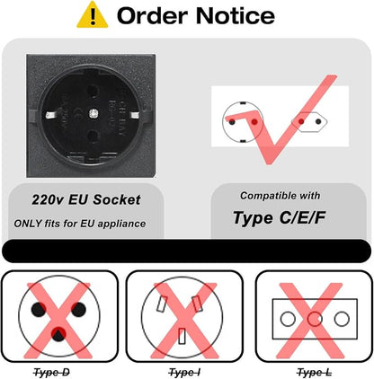 Yinleader Voltage Converter 800W Step Up/Down Transformer 110V to 220V | for use European, UK and More Overseas appliances in The US/CA/MX [110V US Power Cord Included Only, No 220V Cord]