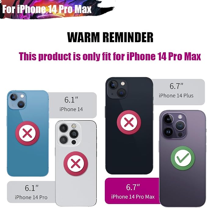 Battery Case for iPhone 14 Pro Max, 6000mAh Rechargeable Extended Battery Charging Charger Case, Add 100% Extra Juice (6.7 Inches) Black