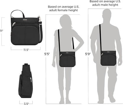 Travelon Anti-Theft Classic North/South Crossbody Bag