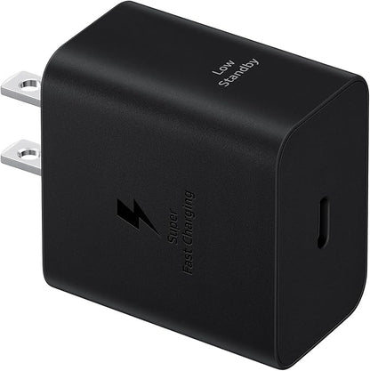 Samsung Galaxy Magnet Wireless Charger with 45W Power Adapter, Cordless Super Fast Charging, Powerful Design, Built-in Magnets, No-Slip Surface, Dark Gray