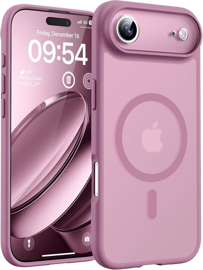 TOCOL for iPhone Air Case, Compatible with Magsafe Charger, Full Camera Protection, Drop Protection, Translucent Matte Phone Case for iPhone 17 Air 6.5 inch (LilacPurple)