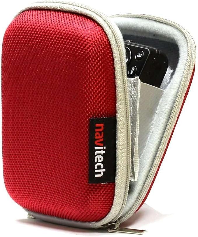 Navitech Red Power Bank EVA Cover/Case/Travel Case Compatible With iMuto 10000mAh Mini Portable Charger External Battery Power Bank
