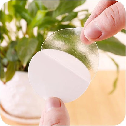 4 Mounting Tabs 2.36 Inches Double Sided Clear Acrylic Adhesive Disk Round Tough Sticky Tape Perfect for Decorations, Dashboard Toys, Windshield, GPS, Tiles, Wall Pictures