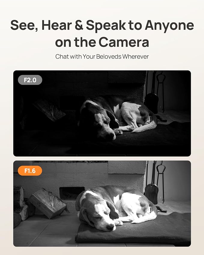 Anona 4K UHD Indoor Camera with 64GB SD Card, Pet/Dog/Baby Security Camera with Phone App, 360° Pan-Tilt, 2.4G/5G Wi-Fi 6, Auto-Tracking, Person/Pet/Baby Crying Detection, Privacy Mode, Two-Way Audio