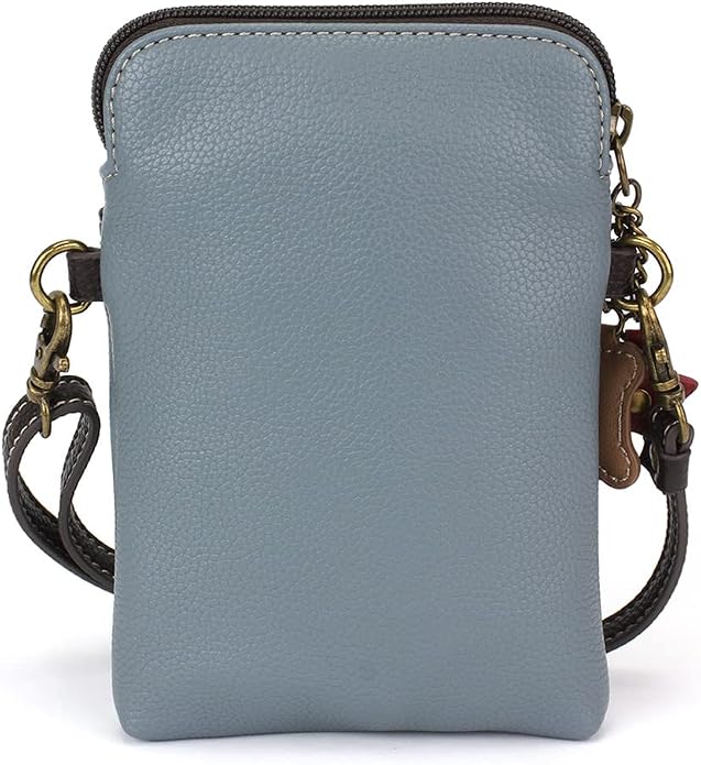 CHALA Dog Collection Cell Phone Crossbody Purse-Women PU Leather/Canvas Multicolor Handbag with Adjustable Strap