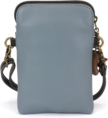 CHALA Dog Collection Cell Phone Crossbody Purse-Women PU Leather/Canvas Multicolor Handbag with Adjustable Strap
