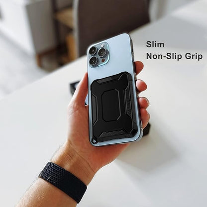 2 Pack Case Compatible with Magsafe Battery Pack Cover, GHIJKL Slim TPU Carbon Fiber Design Protective Case Cover with Keychain Anti-Shockproof Rugged Bumper Shell for Magsafe Battery Pack