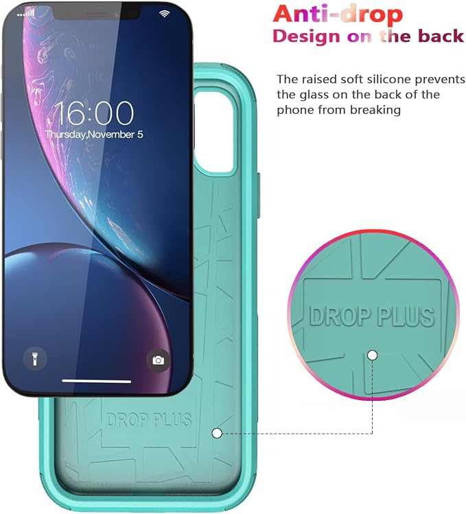 Diverbox for iPhone Xr Case [Shockproof] [Dropproof] [Dust-Proof],Heavy Duty Protection Phone Case Cover for Apple iPhone XR