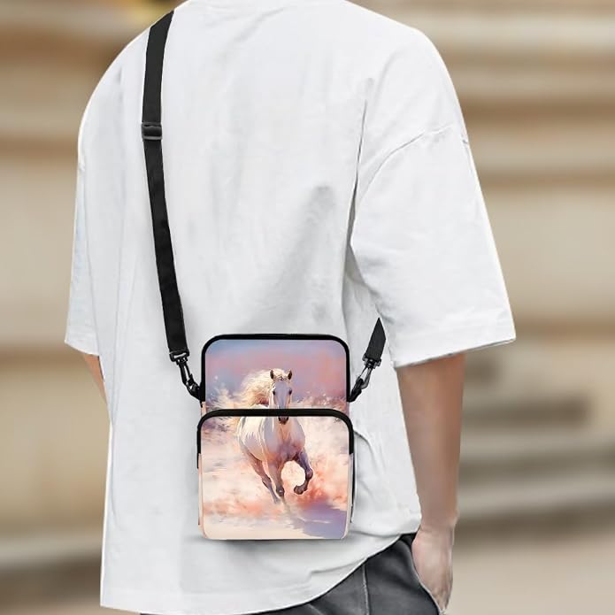 Men's Crossbody Bag, Small Cell Phone Wallet, Women's Shoulder Handbag, Travel Gym Bag