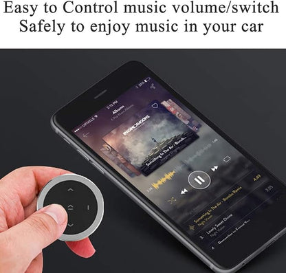 Polarlander Car Wireless Bluetooth Remote Controller Phone Car Kit Steering Wheel Remote Controller Receiver CR2032 Battery for iOS Android