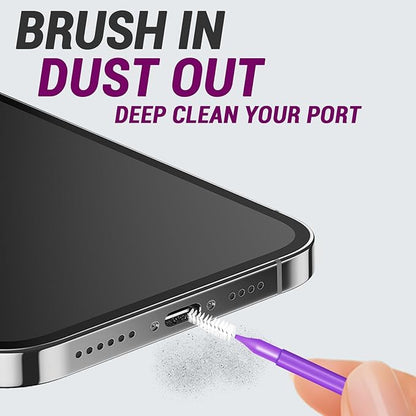 Cleaning Kit for Cell Phone and Headphone Charging Port, USB C, Speaker, Cleaner Tool Fit for iPhone 16 15 14 13 Samsung, Professional Cell Phone Port Cleaning Kit for Lightning & Type C
