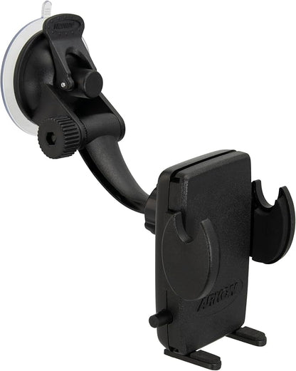 ARKON Windshield and Dash Car Phone Holder Mount for iPhone X 8 7 6S 6 Plus 8 7 6S 6 Galaxy Note Retail Black (SM415)