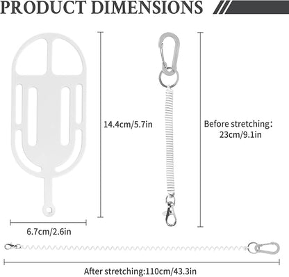 HOTEMIA Silicone Phone Lanyard Holder with Carabiner, Universal Phone Strap,Anti-Theft Phone Case with retractable tether