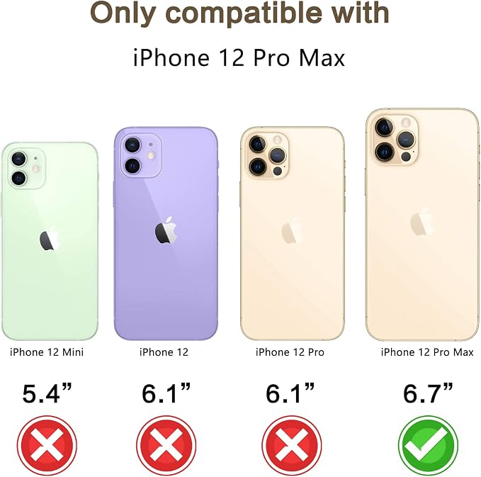 YWXTW [1 SET Camera Lens Protector Compatible with iPhone 12 Pro Max 6.7 inch, [Installation Tray] Aluminum Alloy Tempered Glass Camera Circle Cover