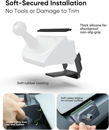15W MagSafe Wireless Car Charger & Strongest Magnetic Phone Holder for Tesla - Car Mount Charger for Model Y Juniper & 3 Highland, Qi2 Fast Charging, No Vent Block