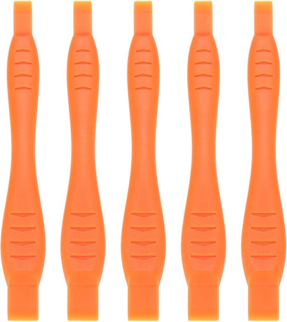 MECCANIXITY 5pcs Universal Pry Spudger Tool, Phone Pry Opening Tool Plastic Crowbar for Cell Phone, PC, Laptop Tablet Screen Repairing, Orange