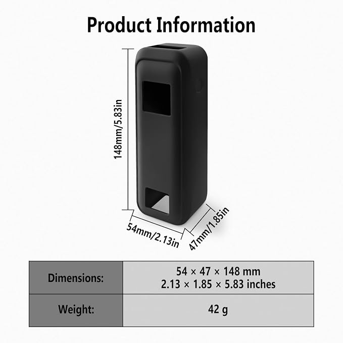 Geiomoo Soft Silicone Case for Anker Prime Power Bank 20100mAh Charger 220W, Flexible Scratch Resistant Cover with Lanyard (Black)
