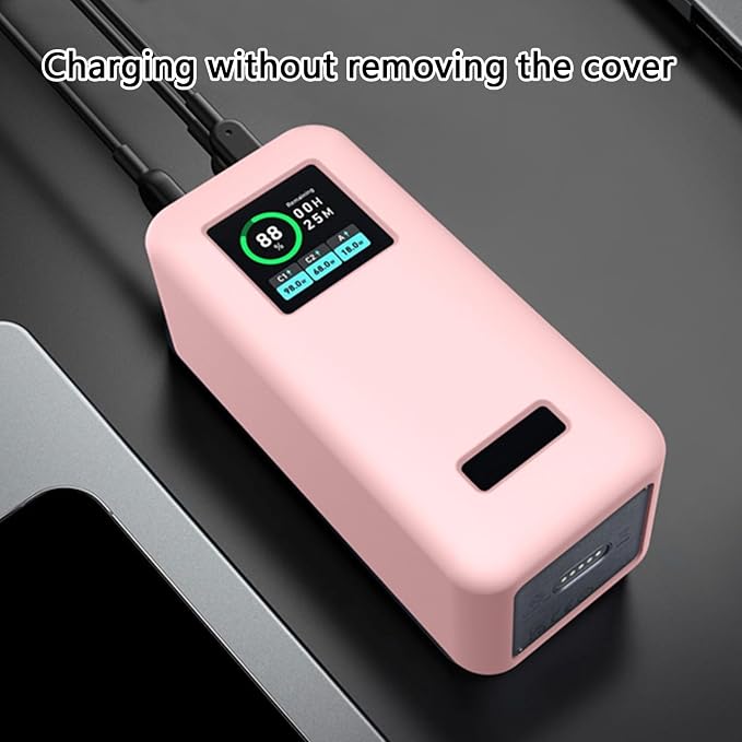 QMQJIA Durability Silicone Covers for 200W 20000mAh M6Z5 Portable Guard Impacts and Easy Sleeve