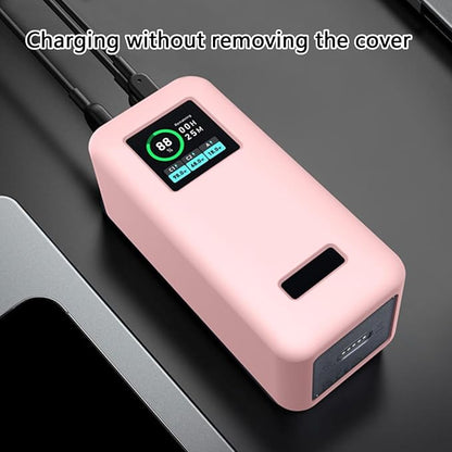 QMQJIA Durability Silicone Covers for 200W 20000mAh M6Z5 Portable Guard Impacts and Easy Sleeve
